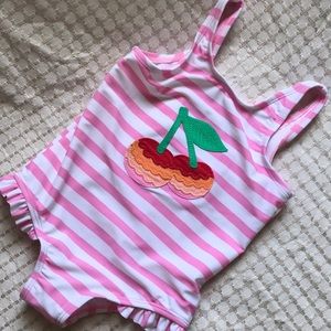 Never Used Pink n White Stipe Swim